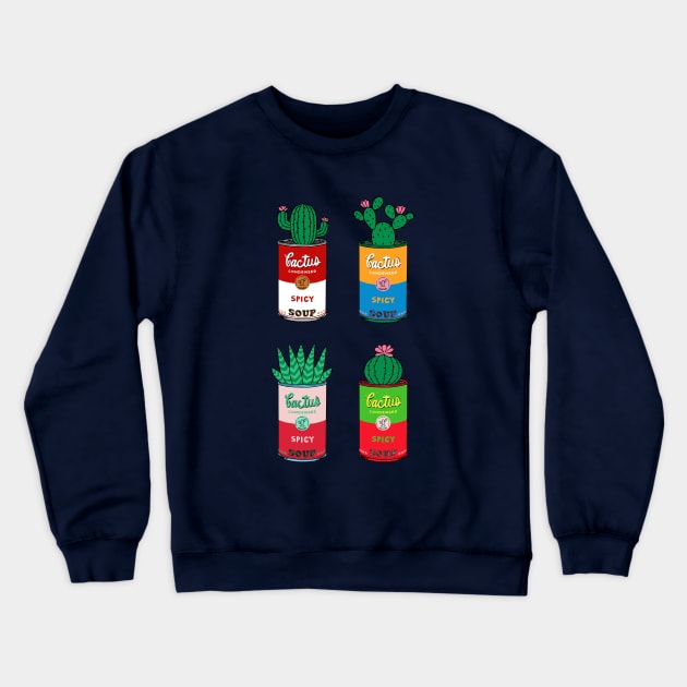 Cactus pop art Crewneck Sweatshirt by coffeeman